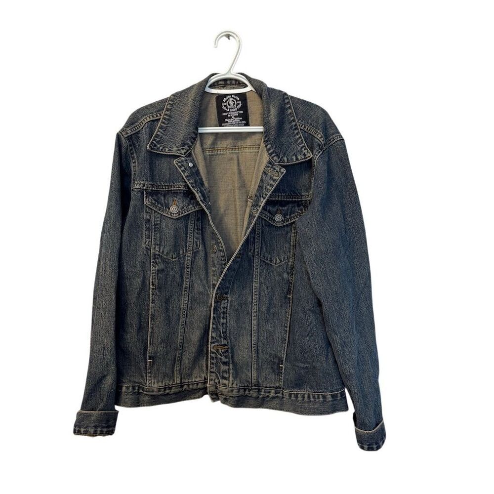 Monte Carlo Polo & Jockey Club Men's XL Denim Jacket Blue Casual